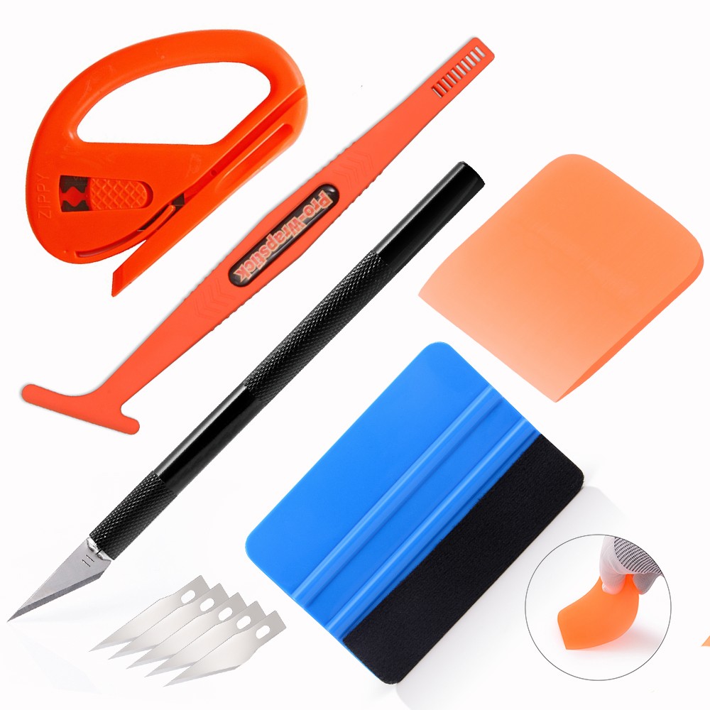 Foshio Car Wrapping Tools Set Vinyl Tint Tool Kit Squeegee