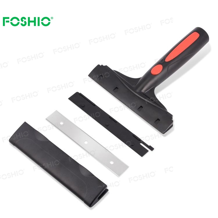 Razor Blade Scraper Tool, 2Pcs Razor Scrapers with Extra 10Pcs Metal &  10Pcs Plastic Blades, Sticker Remover Cleaning Scraper for Removing Paint,  Decals, Adhesive. 