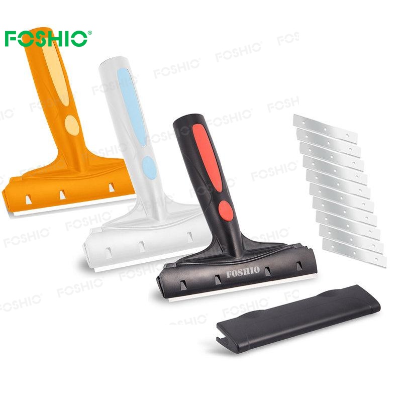 Foshio OEM ODM Oven Window Glass Car Sticker Remover Razor Scraper Cleaning  Tool Supplier